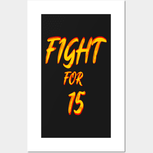 FIGHT FOR 15 FAIR PAY EQUALITY STICKER Posters and Art